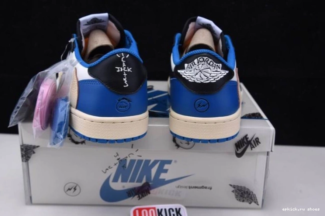 Cheap 1 Scott x Design Jordan x Travis Retro DM7866-140 Air Fragment Low 0627